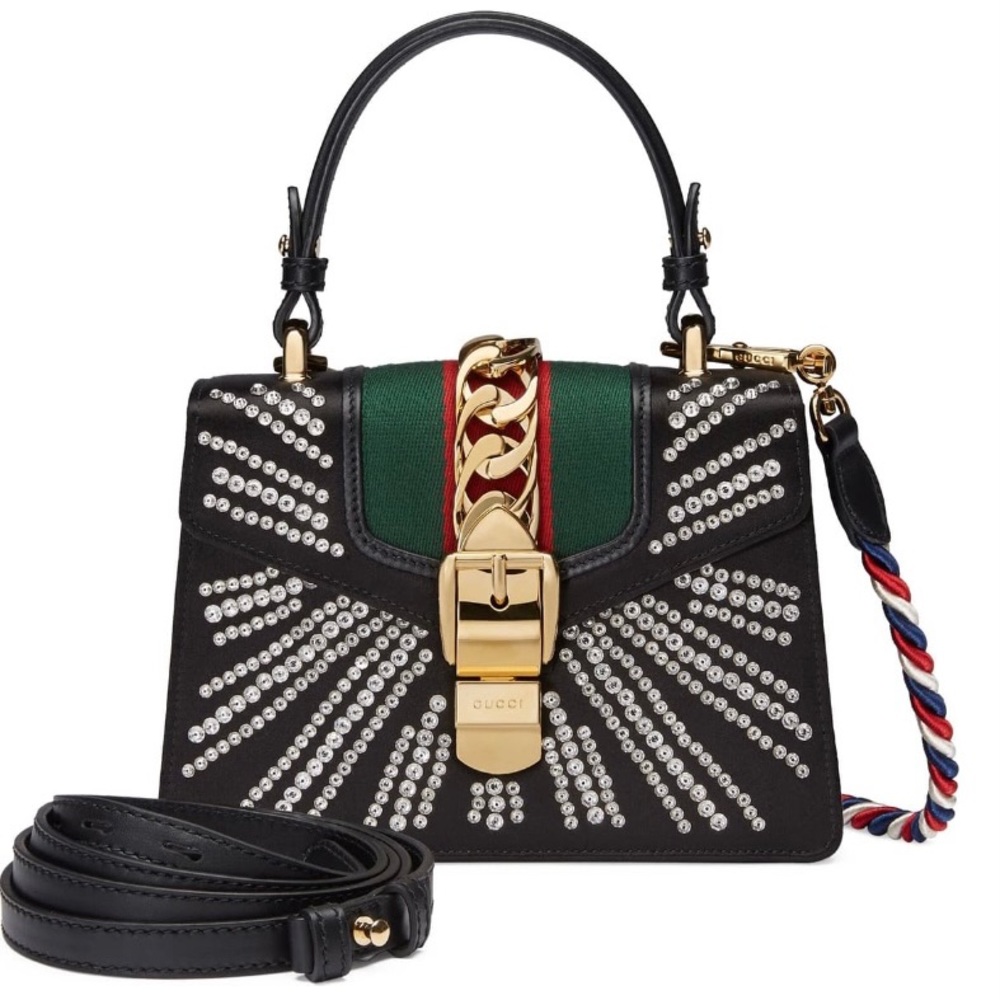 RARE Gucci mini Sylvie top handle purse